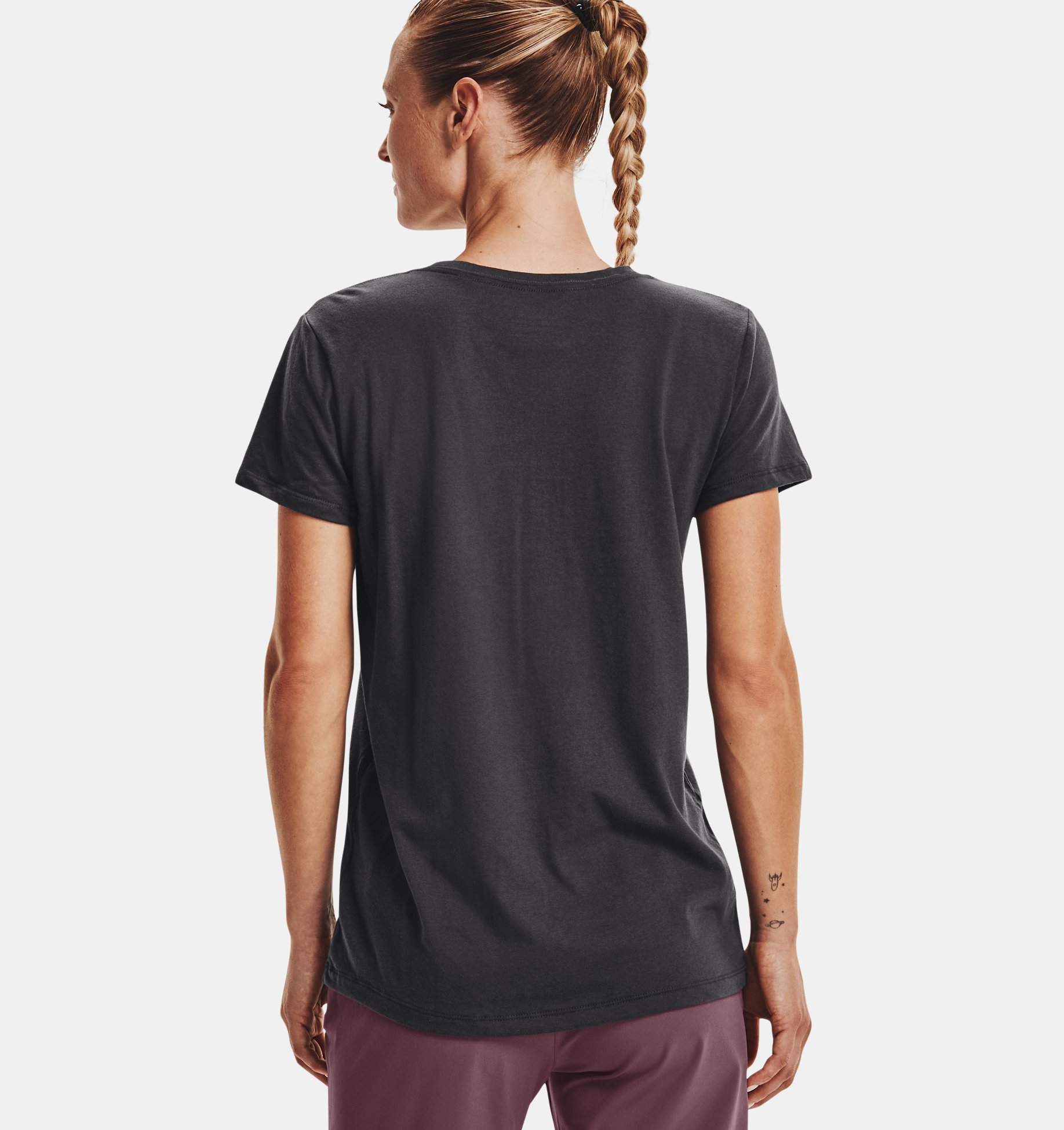 Under Armour Women's Graphic Script Logo Fashion Short-Sleeve T-Shirt